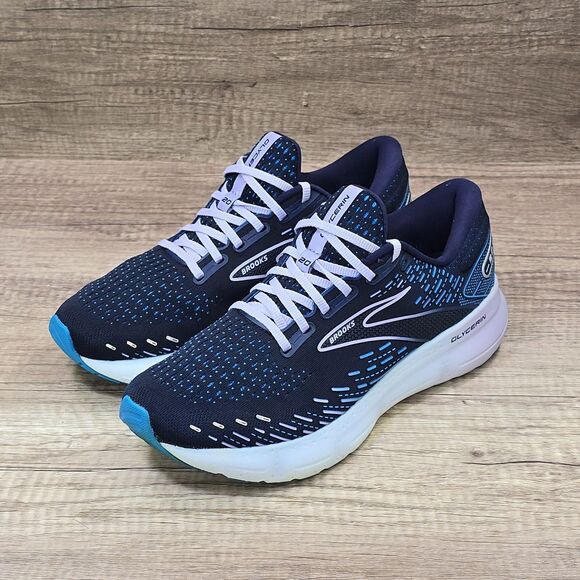 Brooks Glycerin 20 Women’s Size 10 B Navy Blue Teal Running Shoes (1203691B499) - Picture 7 of 9